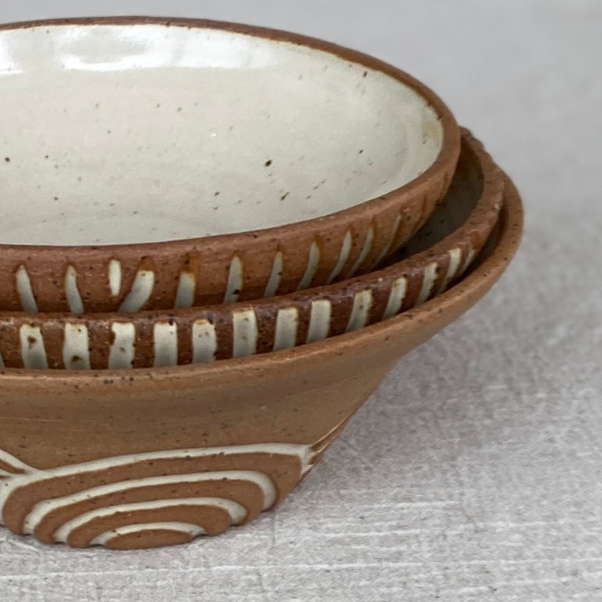 Bowls: Carved (3 styles)