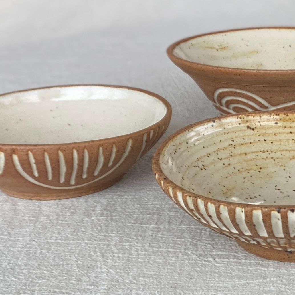 Bowls: Carved (3 styles)