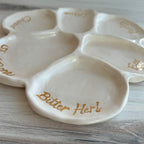 Seder Plate: White & Gold