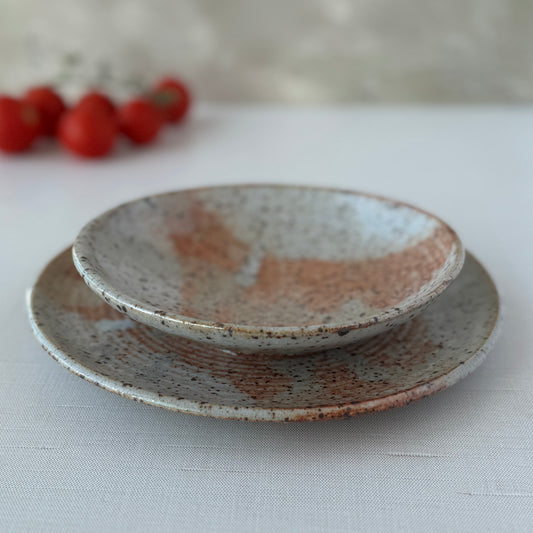Bowl & Plate: Shino set