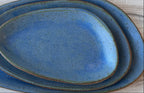 Bowl & Plate: Capri Blue Pebble collection