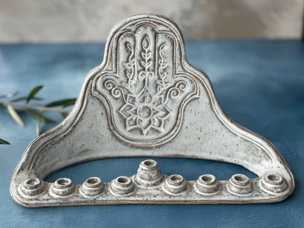 Hanukkah: Hamsa Menorah