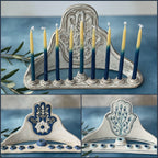 Hanukkah: Hamsa Menorah