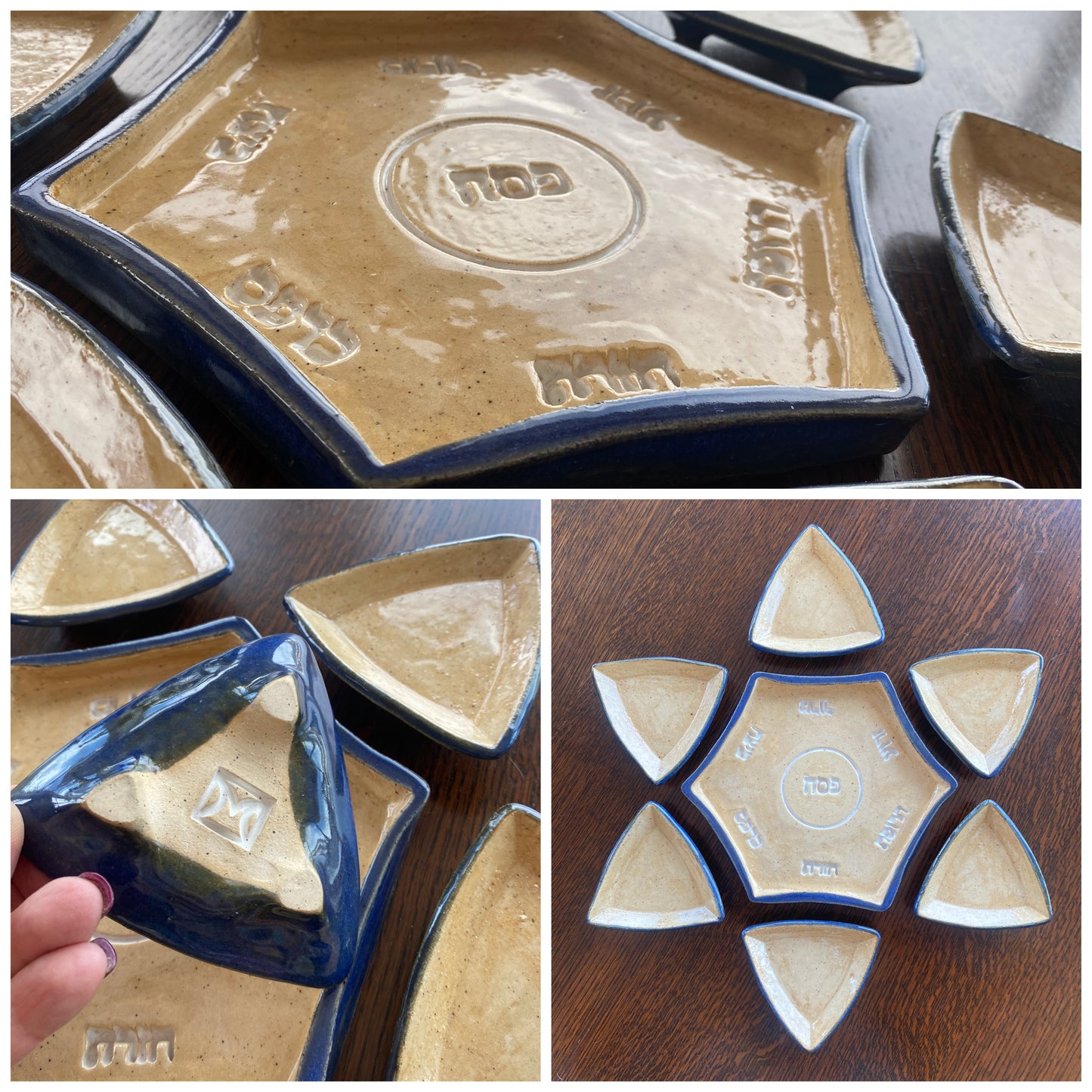 Seder Plates: Star of David Sets (3 designs)