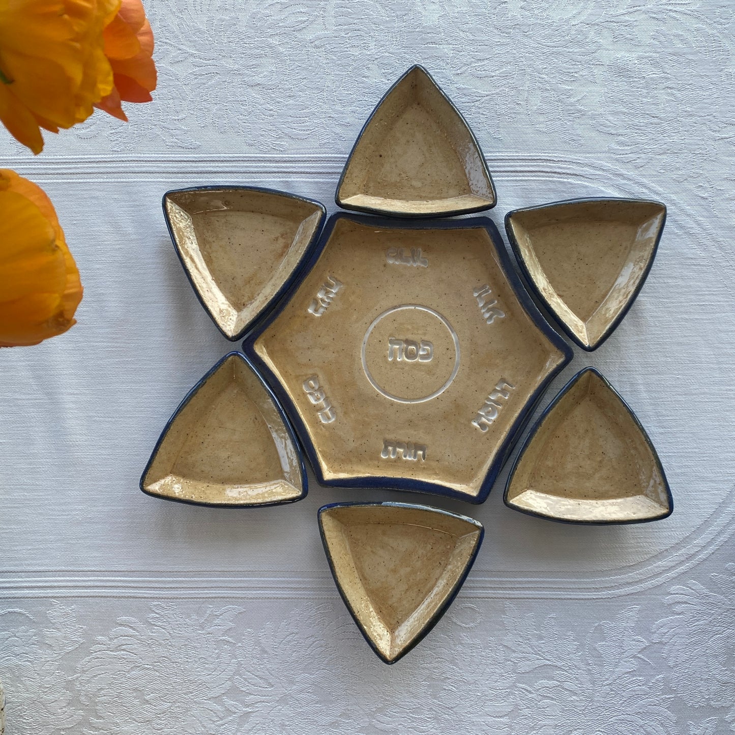 Seder Plates: Star of David Sets (3 designs)