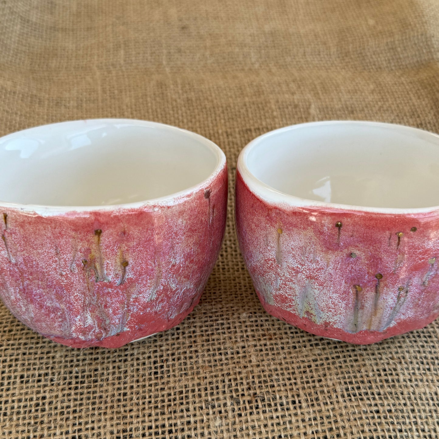 Cups: Pretty in Pink (pair)