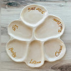 Seder Plate: White & Gold